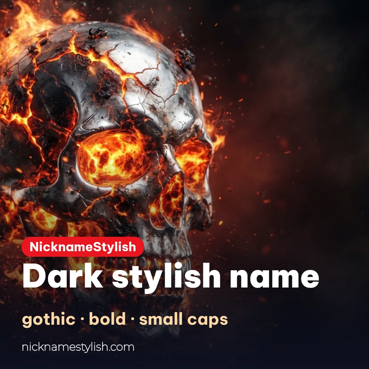 Dark stylish name gothic styles