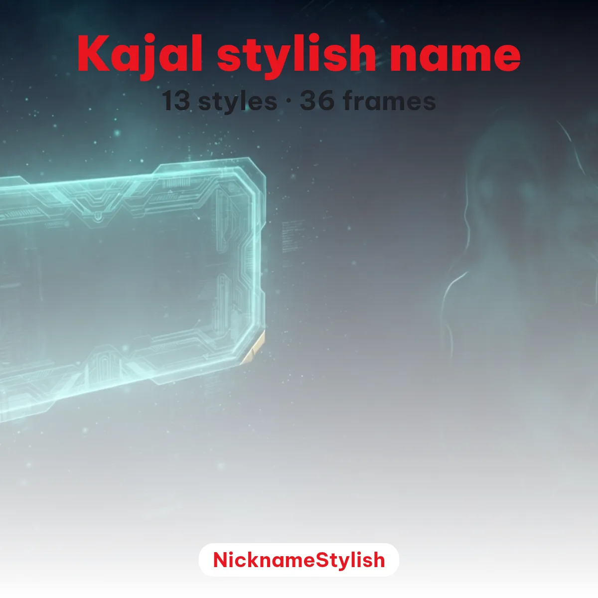 Kajal stylish name styles