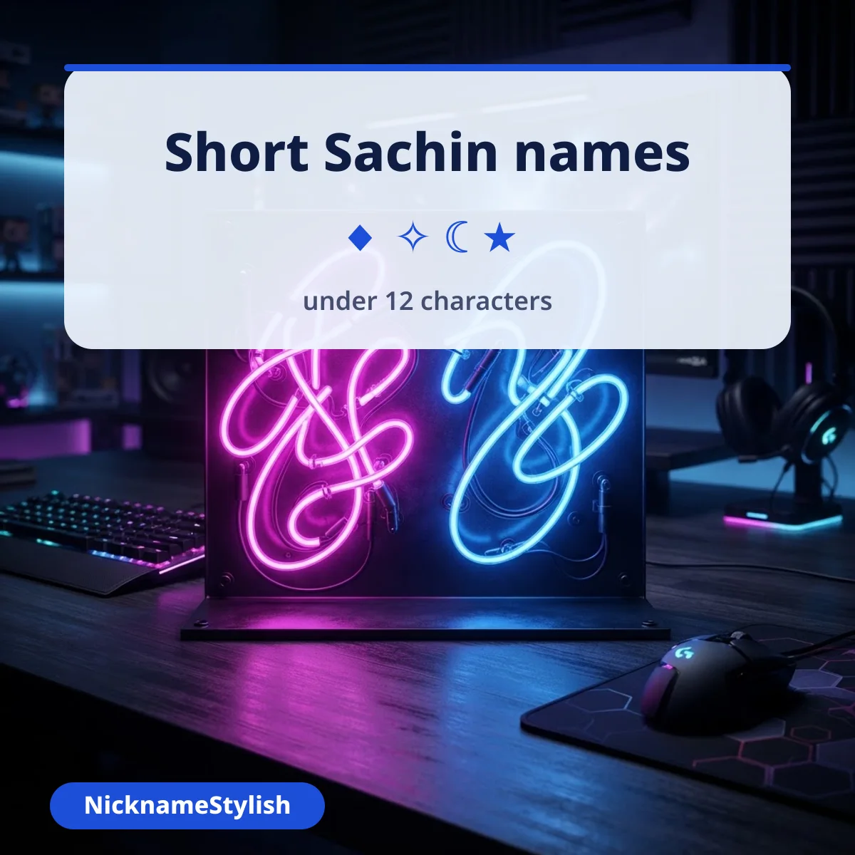 Short Sachin name versions under 12 characters