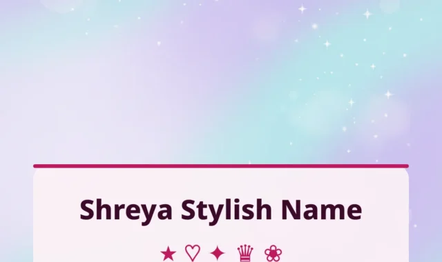 Shreya Stylish Name (2026): 60+ Styles to Copy & Paste