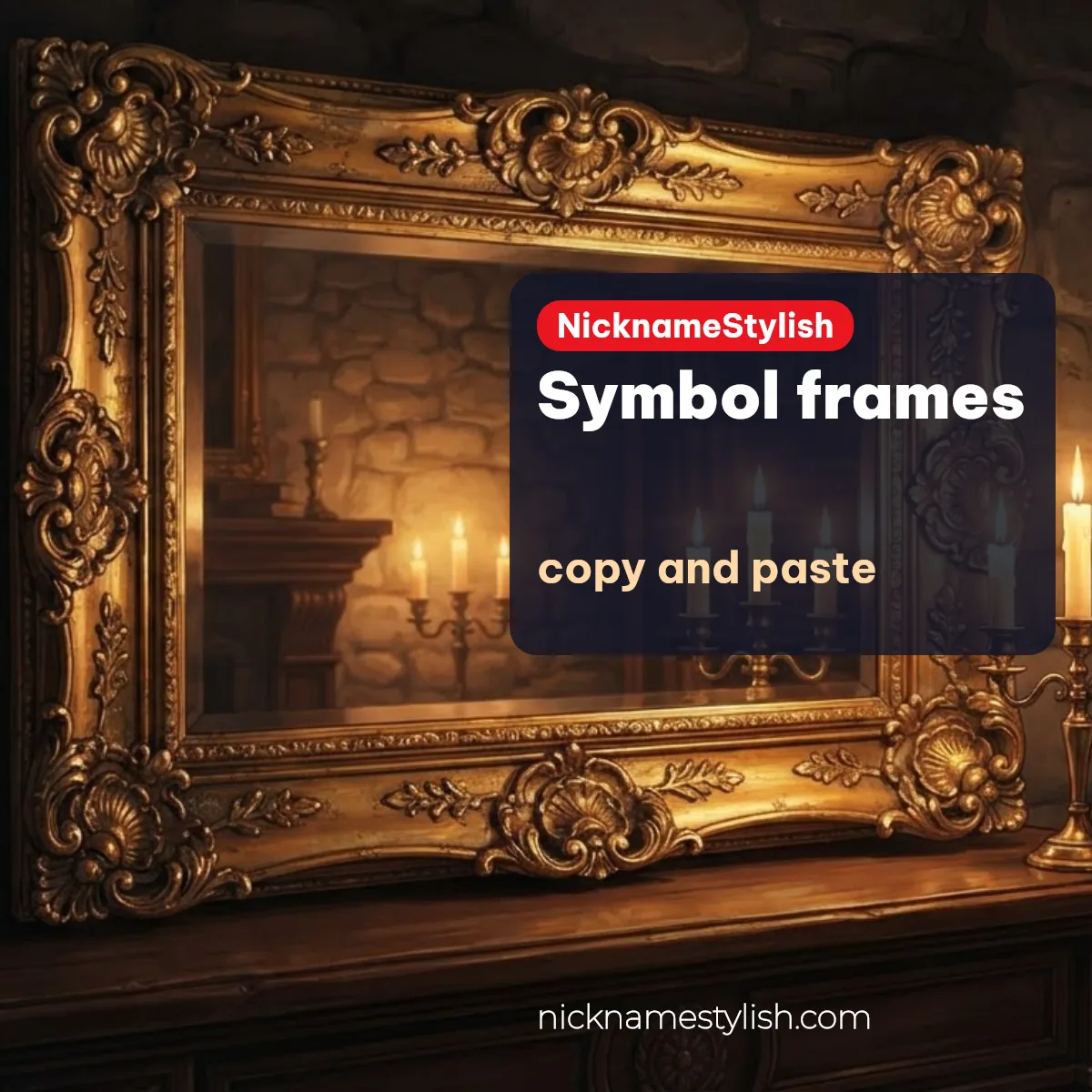 Vicky name with symbol frames for games and Instagram