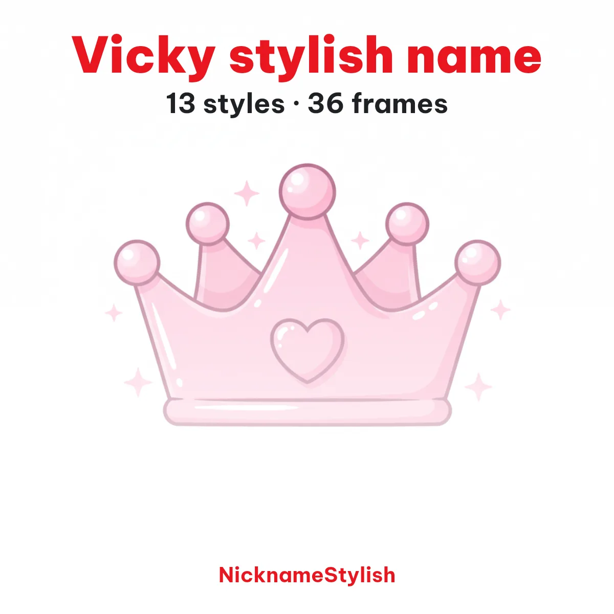 Vicky stylish name styles